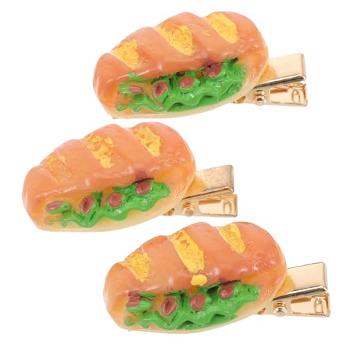 PLAFOPE 3 Stück Haarklammern Damen Simulierte Lebensmittel Design Haarspangen Lustige Haarclips für Frauen Mädchen Alltag Party Styling von PLAFOPE