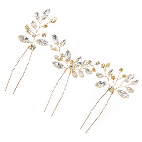 PLAFOPE 3 Stück Haarnadeln für Braut Hochzeit Metallische Haarklammern mit Glatter Oberfläche Eleganter Brautschmuck für Damen Kopfstücke für Festliche Anlässe PLAFOPE 3 Stück Haarnadeln für Braut Hochzeit Metallische Haarklammern mit Glatter Oberfläche Eleganter Brautschmuck für Damen Kopfstücke für Festliche Anlässe von PLAFOPE