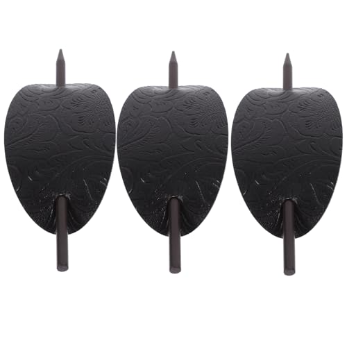 PLAFOPE 3stücke Lederhaarspange Mit Stab Für Haarknoten Haarnadel Leder Kopfschmuck Für Damen Geeignet Für Verschiedene Haartypen von PLAFOPE
