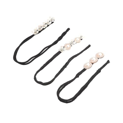 PLAFOPE 3 Stück Teiliges Haar Dutt mit Perlen Eleganter Duttformer und Styling Helfer Einfach zu Verwenden Geeignet für Frauen und Besondere Anlässe Wie Hochzeit Party Schule und Alltag von PLAFOPE