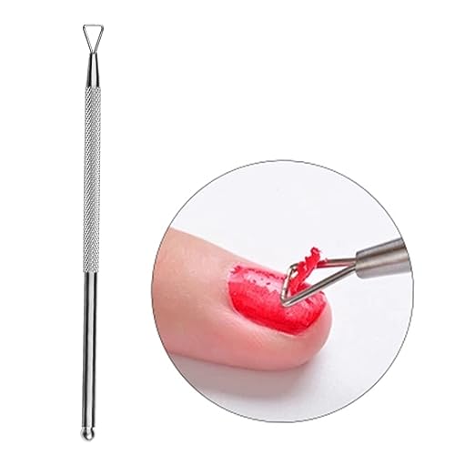 PLAFOPE 3 Stück Teiliges Nagelhautschieber mit Löffel und Schaberseite Doppelseitiger Nagelhautentferner für Maniküre und Acrylnägel Präzises Formen und Reinigen der Nagelhaut von PLAFOPE