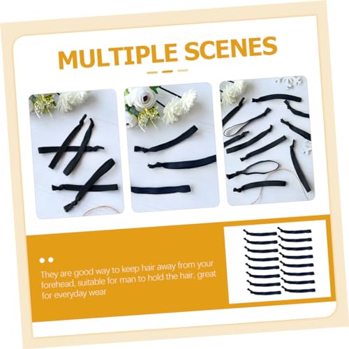 PLAFOPE 30 Stück Teiliges Haargummi für Herren Elastische Knotenfreie Haarbänder Abdrücke Flexibler Sport Haarhalter zum Fixieren und Styling bei Sportlichen Aktivitäten von PLAFOPE