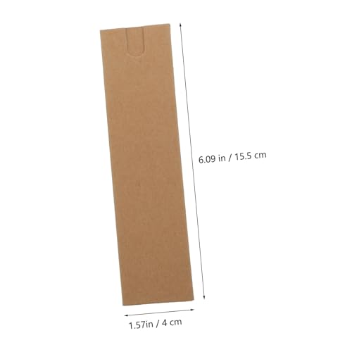 PLAFOPE 30 Stück Teiliges Kraftpapier Stiftetaschen Einzelne Stifthüllen Stabile Papierbeutel für Kugelschreiber Geschenkverpackung Büro Schule Schreibwaren von PLAFOPE