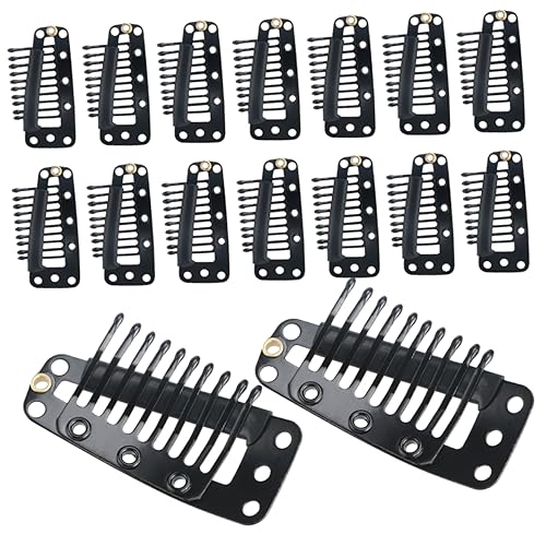 PLAFOPE 30pcs Perücke Clips Für Frauen Sichere Haar Extensions Haar Zubehör Mädchen Winddicht Metall Haarnadel von PLAFOPE