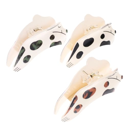 PLAFOPE Haarspangen Mit Kiefer Haifischmuster Große Clips Für Frauen 3-teiliges Set Zum Stylen Von Dickem Haar von PLAFOPE