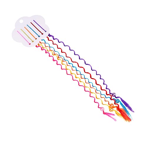 PLAFOPE 3sätze Haarband Im Boho-stil Bunte Dekoration Für Haarzöpfe Fake Pferdeschwanz-haarband Haarschmuck Für Frauen Haarschmuck von PLAFOPE