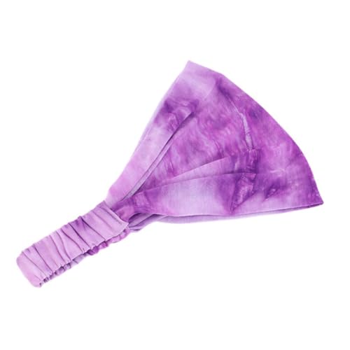 PLAFOPE Verstellbare Stirnbänder Mit Breiter Krempe Für Damen 3er-set Baumwoll-haarbänder Batik-designs Gelb/schwarz von PLAFOPE