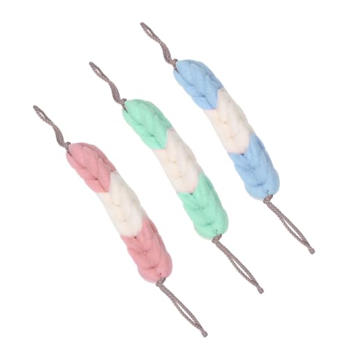 PLAFOPE Badestreifen Mit Zugbändern – 3 Stück Rückenmassagetücher Badetuch Duschtuch Reinigung Material von PLAFOPE