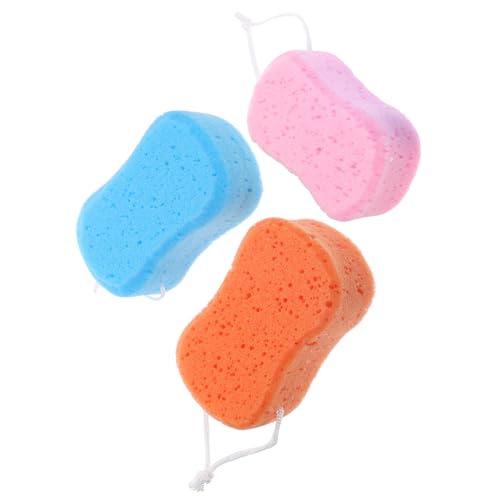 PLAFOPE 3stücke Duschschwamm Badebälle Für Körper Peeling Dusche Zubehör Hautverträgliches Material Sauber Ball Männer Und Frauen von PLAFOPE