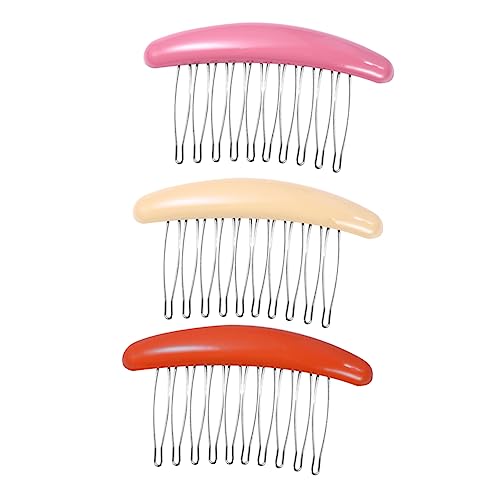PLAFOPE 3stücke Seitenkamm Für Damen Interleaved-kamm Mit -funktion Schildkröten-seitenkamm Zum Entwirren Nassen Haares von PLAFOPE