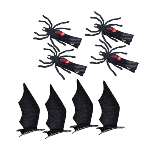 PLAFOPE 4paare Halloween Haaraccessoires Spider Haarklammern Barrettes Für Mädchen Und Erwachsene Dekoration Für Kostümpartys Und Halloween Feiern von PLAFOPE
