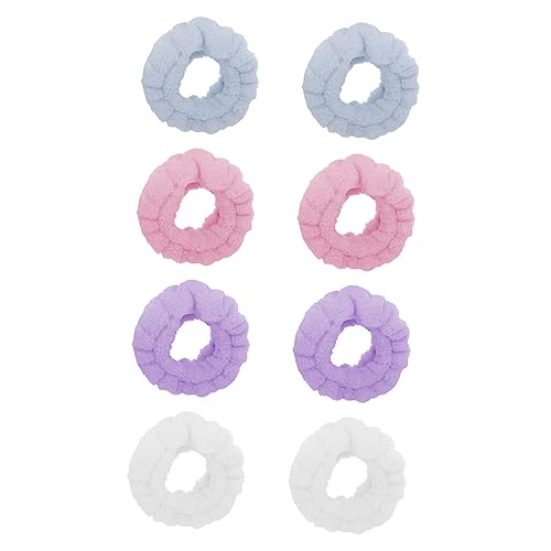 PLAFOPE 4paare Tragbare Handgelenkbänder Für Gesichtsreinigung Weiche Saugfähige Spa-armbänder Pastellfarbenem Design Für Zuhause von PLAFOPE