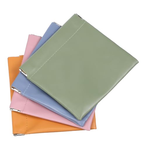 PLAFOPE 4 STK. wasserdichte Kosmetiktasche Mini Schminktaschen TPU Kleine Reise Kulturtasche Organizer für Damen Handtasche Makeup Pouch Tragbar Leicht und Faltbar von PLAFOPE