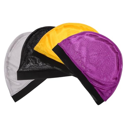 PLAFOPE 4stücke Elastische Wellenkappen Für Unisex Bunte Strumpfhauben Für Perücken Atmungsaktive Und Bequeme Für Schlafen Und Alltag von PLAFOPE