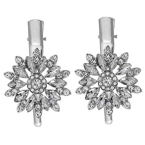 PLAFOPE 4stücke Teilige Strass-haarspangen Mit Blumen-design -haarclips Für Frauen Haarnadeln Für Hochzeit Und Bankett Leicht Und Langlebig von PLAFOPE