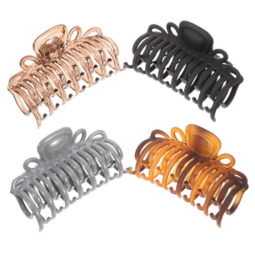 PLAFOPE 4stücke Teiliges Leoparden-haarspangen Für Damen Transparent Und Farblich Gemischt Modische Haarklammern Für Haartypen Für Partys Hochzeiten Und Täglichen Gebrauch von PLAFOPE