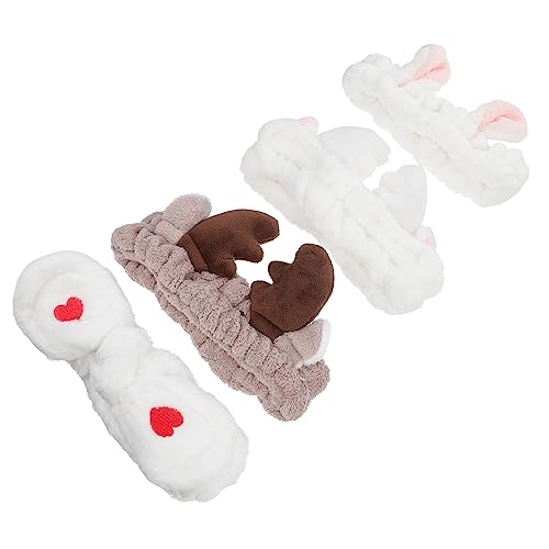 PLAFOPE Stirnband 4 Stück Dickes Stirnband Handtücher Dusch-stirnband Für Frauen Make-up-haarband PLAFOPE Stirnband 4 Stück Dickes Stirnband Handtücher Dusch-stirnband Für Frauen Make-up-haarband von PLAFOPE