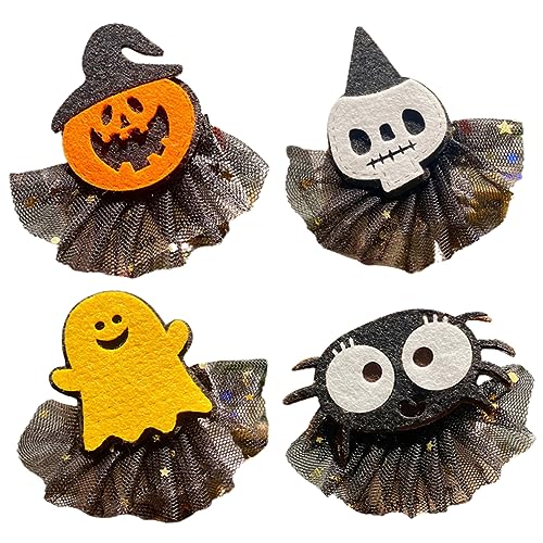 PLAFOPE 4stücke Teiliges Halloween Haarclip Damen Spaßige Halloween Accessoires Mit Kürbis Für Kostümpartys Und Festivals von PLAFOPE