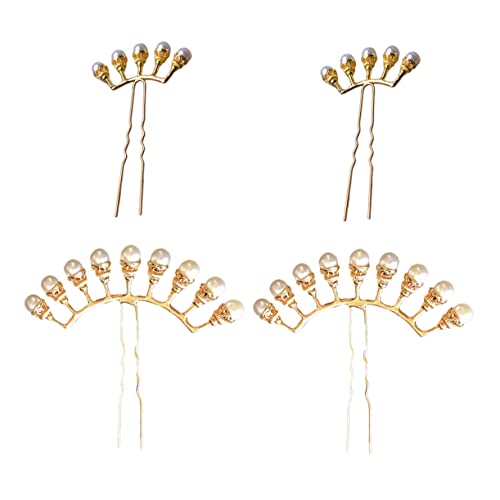 PLAFOPE 4stücke Retro Perlen Haarstift Chinesischen Stil Haar Frauen Kopf Schmuck Decor PLAFOPE 4stücke Retro Perlen Haarstift Chinesischen Stil Haar Frauen Kopf Schmuck Decor von PLAFOPE