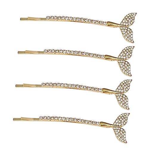 PLAFOPE 4stücke Teiliges Mädchen Haarklammern Mit Strass Einfache Haarspangen Für Verschiedene Anlässe Geeignet Für Hochzeiten Partys Und Täglichen Gebrauch von PLAFOPE