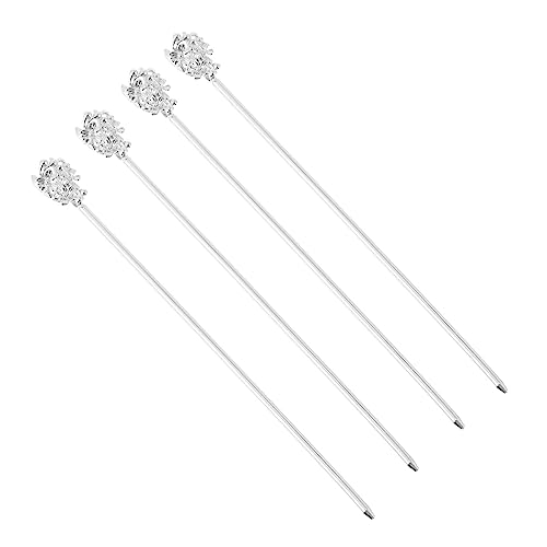 PLAFOPE 4 Stücke Chinesischen Stilen Blume Haarnadel Vintage Haar Zubehör Set Für Bun Stick Essstäbchen von PLAFOPE
