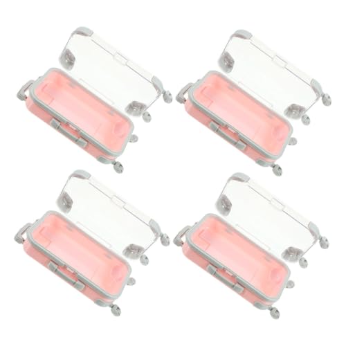PLAFOPE 4 Stück Mini Kosmetikkoffer aus Tragbarer Make up Organizer mit Weichem Innenfutter für Wimpernaufbewahrung Reiseetui und Partydekoration Kompakte Aufbewahrungsbox für Unterwegs PLAFOPE 4 Stück Mini Kosmetikkoffer aus Tragbarer Make up Organizer mit Weichem Innenfutter für Wimpernaufbewahrung Reiseetui und Partydekoration Kompakte Aufbewahrungsbox für Unterwegs von PLAFOPE