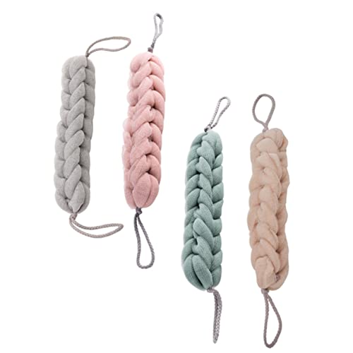 PLAFOPE 4stücke Badetuch Für Körperhaut Langes Streifentuch Duschtuch Bequemes Handtuch Peeling Bad Schrubben Handtuch Bad Handtücher von PLAFOPE