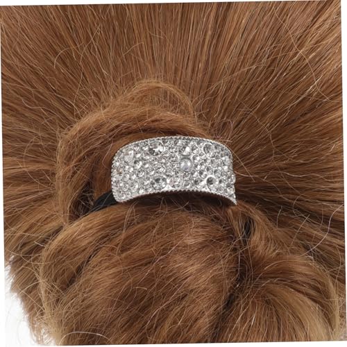 PLAFOPE 4 Stück Strass Haargummi mit Funkelnden Kristallen Elastisch und Schonend Vielseitig als Pferdeschwanz Halter oder Armband für Damen und Mädchen für Partys und Hochzeiten von PLAFOPE