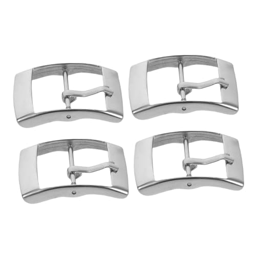PLAFOPE 4 Stück Teiliges Edelstahl Uhrenarmband Verschluss Schnellverschluss Ersatz für Metallbänder Sicherer Halt Passend Business Casual von PLAFOPE