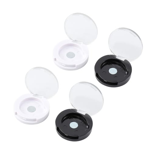 PLAFOPE 4 Stück Teiliges Magnetisches Lidschatten-subpackaging- Leere Single-Color Make-up Boxen Langlebige Kosmetikbehälter in Weiß und Schwarz Tragbar für Lidschatten Puder PLAFOPE 4 Stück Teiliges Magnetisches Lidschatten-subpackaging- Leere Single-Color Make-up Boxen Langlebige Kosmetikbehälter in Weiß und Schwarz Tragbar für Lidschatten Puder von PLAFOPE