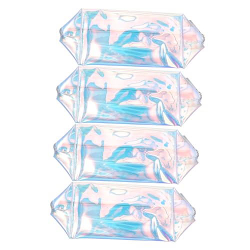 PLAFOPE 4 Stück wasserdichte Kosmetiktaschen Bunt Tragbar Multifunktional Reise Make up Aufbewahrungstaschen für Damen Praktische Kulturbeutel mit Großer Kapazität von PLAFOPE