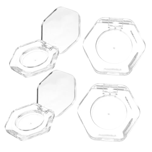 PLAFOPE 4 Stücke Leere Lidschatten Pfannen Make-up Container Hexagon Kosmetische Behälter Nachfüllbar von PLAFOPE