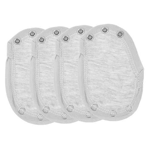 PLAFOPE 4Stücke Overalls Verlängerungen mit Druckknopf Baumwoll Bodysuit Extender Doppellagiges Design für Zusätzliche für Strampler von PLAFOPE