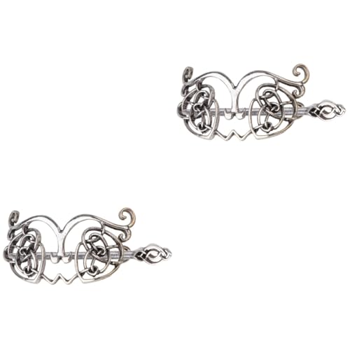 PLAFOPE 4stücke Kreative Haarspangen Im -stil Metall-haaraccessoires Für Und Mädchen Vintage Haarclips Silber Für Partys Und Besondere Anlässe von PLAFOPE