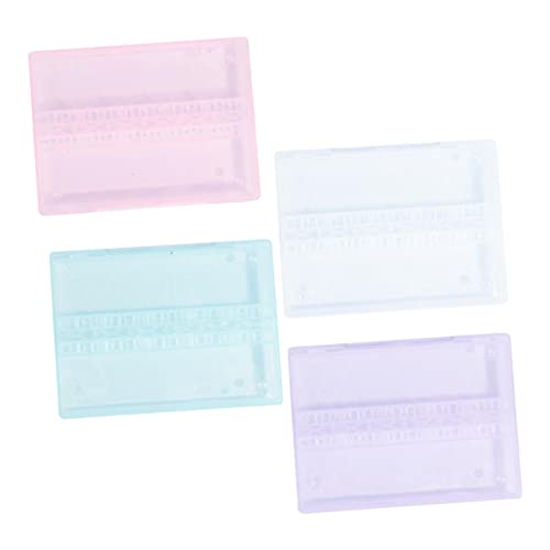 PLAFOPE 4stücke Aufbewahrungsbox Für Nagelbohrer Organizer Für Nagelbohrer Box Für Nagelpolierköpfe Nagelbohrerbits Lagerung Etui Für von PLAFOPE