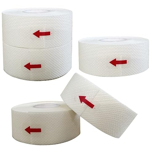 PLAFOPE 5 Rollen Hut-schweiß-aufkleber Golfhut-einlage Schweißabsorptionsstreifen Hut-schweißeinlagen Kragen Absorbierende Schweißpads Visier-sweatfutter Hemd-sweat-liner Nackenband Vlies von PLAFOPE