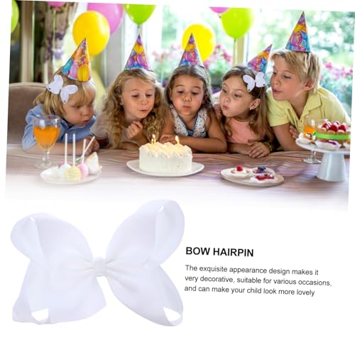 PLAFOPE 5 Stück Teiliges Haarschleifen mit Haarklammern Süße Schleifen haarspangen in Candy farben Große Haarschmuck für Mädchen Stabile Bowknot Clips für Alltag und Besondere Anlässe von PLAFOPE