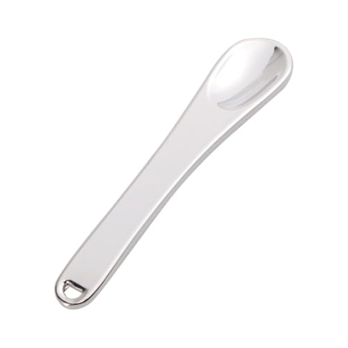 PLAFOPE 5 Stück Teiliges Mini Metall Makeup Spatel Langlebiger Kosmetischer Löffel für Lotionen Cremes Kompakt und Einfach zu Reinigen für Präzises Auftragen und Mischen von PLAFOPE