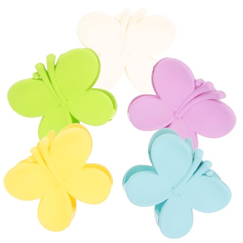 PLAFOPE 5stücke Haarklammern Schmetterling Kleine Haar Clips Damen Klaue Clips Haar Zubehör Für Party Hochzeit Alltag von PLAFOPE