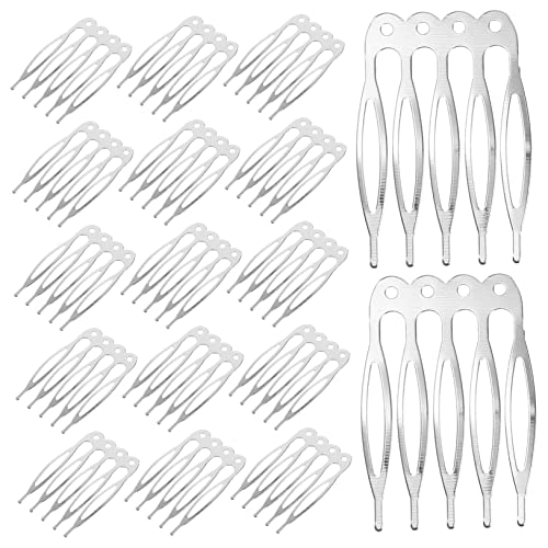 PLAFOPE 50stücke Haarseitenkämme Für Damen Metall Haarkämme Für Hochzeiten Und Brautschmuck Zähne Haaraccessoires Für Besondere Anlässe von PLAFOPE