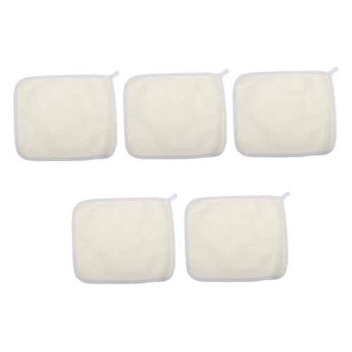 PLAFOPE 5St Badetuch Gesichtstuch Reise-Feuchttücher Waschlappen für dein Gesicht reise badetücher peeling pads gesicht handtuch Rücken reibende Handtücher Körperpeelingtücher PSA Beige von PLAFOPE