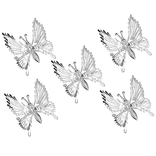 PLAFOPE 5stücke Teiliges Schmetterling Haarklammern Duckbill Clips Metall Haarspangen Für Damen Haarschmuck Für Dickes Und Dünnes Haar Butterfly Haaraccessoires Für von PLAFOPE