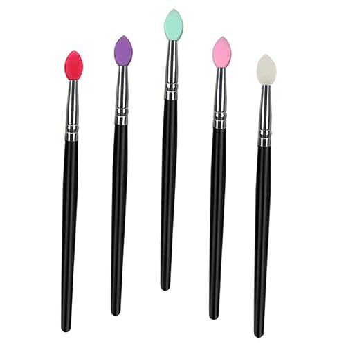 PLAFOPE 5stücke Teiliges Make-up Pinselset Für Gesichts Und Augen-make-up Für Lidschatten Concealer Und Konturierung Bunten Farben Für Kreative Looks von PLAFOPE