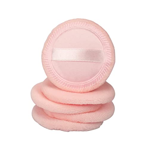 PLAFOPE 5stücke Runde Puderquaste Aus Baumwolle Puderquaste Für Make-up Foundation Für Damen Und Mädchen Orange von PLAFOPE
