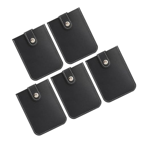 PLAFOPE 5er Set Kartenhalter Pull Out Kartenetui Mit RFID Schutz Mehrfach Kartenorganizer Für Kreditkarten Visitenkarten Und Ausweise Schlankes Design Für Herren Und Damen von PLAFOPE