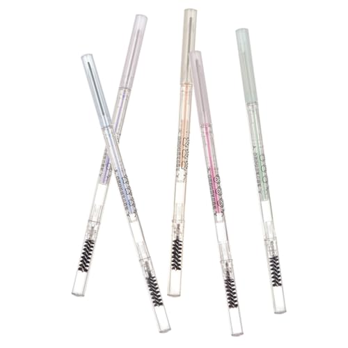 PLAFOPE 5stücke Augenbrauenstift Dünner Mit Pinsel Für Make-up Schwitzfest Langanhaltend Zum Zeichnen Natürlicher Augenbrauen Suitable Für Salon Und Homegebrauch Bruchfest Sicher von PLAFOPE