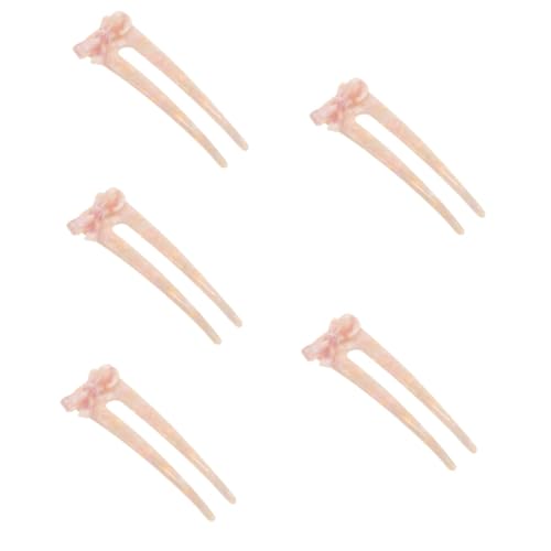 PLAFOPE 5stücke Vintage U-förmige Haarnadel Mit Schleifen- Stilvolle Haarspange Für Mädchen Und Damen Für Partys Und Besondere Anlässe Vielfältige Farben Und Designs von PLAFOPE
