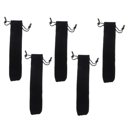 PLAFOPE 5stücke Drawstring Pen Holder Aus Lint Schwarz Stiftbeutel Für Büro Und Freizeit Perfektes Für von PLAFOPE