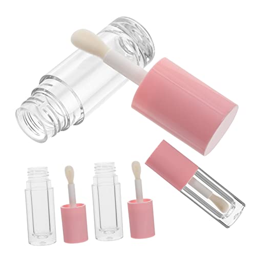 PLAFOPE 5stücke Leere Lipgloss Röhrchen Mit Pinsel Nachfüllbare Lip Balm Behälter Für Lippenpflege Kompakt Und Tragbar Für Reisen Kein Auslaufen Für Kosmetikaufbewahrung von PLAFOPE