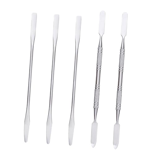 PLAFOPE 5stücke Maniküre-stab Nailart-spatel Rührstab Für Make-up Mischen Werkzeug Mit Griff Für Kosmetik Grundierung Lidschatten Hautwachs von PLAFOPE